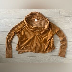 Free people we the free waffleknit lightweight top size xs